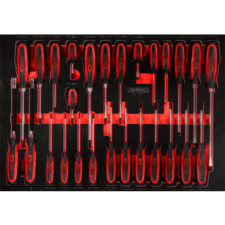 Schraubendreher-Satz in Schaumstoffeinlage, 27-tlg - KS Tools 811.1027