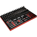 1/4" + 3/8" Steckschlüssel-Satz in Schaumstoffeinlage, 142-tlg - KS Tools 811.1142