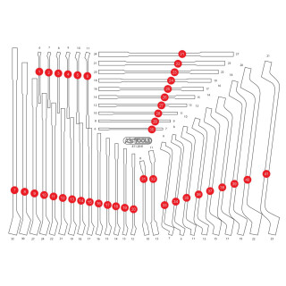 Leere Schaumstoffeinlage zu 811.2041 - KS Tools 811.2041-97