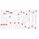Leere Schaumstoffeinlage zu 813.0024 - KS Tools 813.0024-97