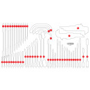 Leere Schaumstoffeinlage zu 813.0068 - KS Tools 813.0068-97