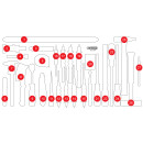 Leere Schaumstoffeinlage zu 813.1036 - KS Tools 813.1036-97