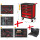 RACINGline SCHWARZ/ROT Werkstattwagen mit 7 Schubladen und 515 Premium-Werkzeugen - KS Tools 826.7515