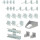 Hakensortiment für Lochplatten, 28-tlg - KS Tools 860.0888