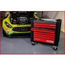 PERFORMANCEplus P25 SCHWARZ/ROT Werkstattwagen mit 8 Schubladen - KS Tools 873.3008