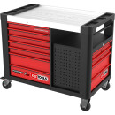 PERFORMANCEplus P35 SCHWARZ/ROT Werkstattwagen mit 12...