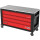 PERFORMANCEplus P40 SCHWARZ/ROT Werkstattwagen mit 4 Schubladen - KS Tools 873.6008