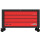 PERFORMANCEplus P40 SCHWARZ/ROT Werkstattwagen mit 4 Schubladen - KS Tools 873.6008