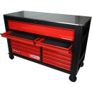 PERFORMANCEplus P45 SCHWARZ/ROT Werkstattwagen mit 14 Schubladen - KS Tools 873.7014