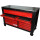 PERFORMANCEplus P45 SCHWARZ/ROT Werkstattwagen mit 14 Schubladen - KS Tools 873.7014