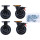 Rollen-Satz zu Werkstattwagen P45 inkl. Schrauben - KS Tools 873.7014-R013P