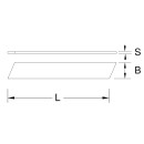 Abbrechklingen 0,5x18x100 mm, Spender à 10 Stück - KS Tools 907.2166