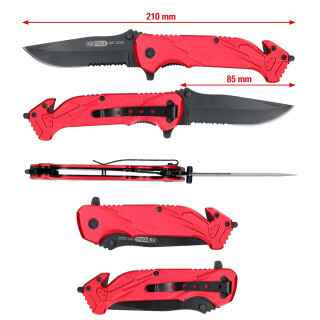 Klappmesser mit Arretierung und Gurtschneider - KS Tools 907.2220