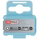 1/4" EDELSTAHL Bit Torx, 25mm, T27, 5er Pack - KS...