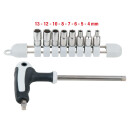 EDELSTAHL Steckschlüssel-Satz, 9-tlg - KS Tools...