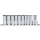 3/8" Sechskant-Stecknuss-Satz, lang, 11-tlg 8-19mm -...
