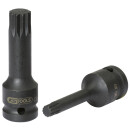 1/2" Kraft-Bit-Stecknuss Vielzahn, lang, M10 - KS Tools 911.0950