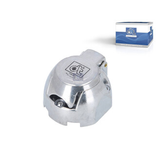 Steckdose Aluminium passend für DAF, DEMAG, DEUTZ, DOLL, HYMER, KOEGEL, KRAMER, KRONE, LIEBHERR, MERCEDES, RENAULT, SCANIA, SCHMITZ, SISU, SPIERINGS, TEREX, VOLVO