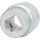 1" Sechskant-Stecknuss, kurz, 50mm - KS Tools 911.1050
