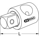 3/8" Gleitstück/Vergrößerungsadapter, 3/8"Fx1/2"M - KS Tools 911.1207