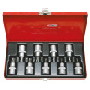 1/2" Bit-Stecknuss-Satz, 9-tlg, TB20-TB60 mit...