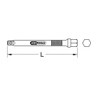 1/4" Verlängerung mit Antriebssechskant, 50mm - KS Tools 911.1423