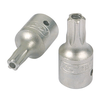 1/4" Bit-Stecknuss, Fünfstern mit Stirnlochbohrung, TS30 - KS Tools 911.1476