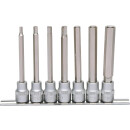 3/8" Bit-Stecknuss-Satz Innensechskant, lang, 7-tlg...