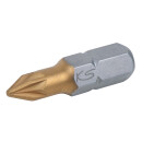 1/4" TiN Bit, 25mm, PZ3, 5er Pack - KS Tools 911.2627