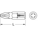 1/4" TiN Bit, 25mm, PZ1 - KS Tools 911.2648