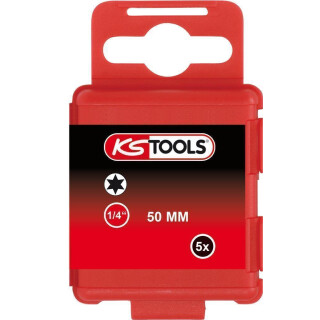 1/4" Bit Torx, 50mm, T10, 5er Pack - KS Tools 911.2726