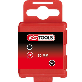 1/4" Bit Innensechskant, 50mm, 3mm, 5er Pack - KS Tools 911.2810