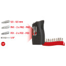 1/4" Mini-Bit-Etui, 11-tlg Schlitz, PH, PZ - KS...