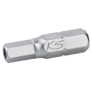 1/4" Bit Innensechskant, Bohrung, 25mm, 4mm - KS Tools 911.2943