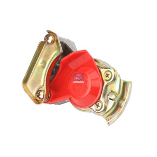 Kupplungskopf autom. Verschluss, roter Deckel passend für DAF, FIAT, FORD, IVECO, KOEGEL, MAN, MERCEDES, RENAULT, VOLVO