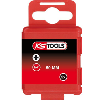 1/4" Bit PH, 50mm, PH4, 5er Pack - KS Tools 911.3342