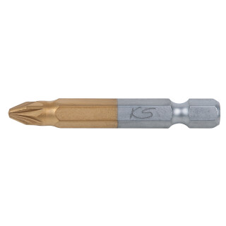 1/4" TiN Bit, 50mm, PZ1 - KS Tools 911.3641