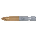 1/4" TiN Bit, 50mm, PZ2 - KS Tools 911.3643