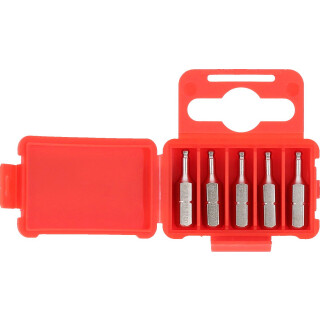 1/4" Bit Innensechskant, 25mm, Kugelkopf, 2,5mm, 5er Pack - KS Tools 911.3701