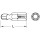 1/4" Bit Innensechskant, 25mm, Kugelkopf, 3mm - KS Tools 911.3702