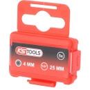 1/4" Bit Innensechskant, 25mm, Kugelkopf, 4mm, 5er...