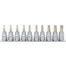 3/8" Bit-Stecknuss-Satz Torx, 10-tlg, T10-T55 - KS...