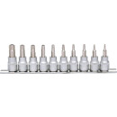 3/8" Bit-Stecknuss-Satz, 10-tlg, TB10-TB55 mit...