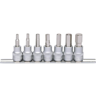 3/8" Bit-Stecknuss-Satz Innensechskant, 7-tlg - KS Tools 911.3945