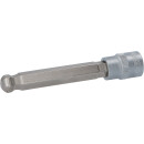3/8" Bit-Stecknuss Innensechskant mit Kugelkopf, lang, 11mm - KS Tools 911.5391