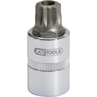 1/2" Bit-Stecknuss XZN mit Stirnlochbohrung, M16, 110 mm - KS Tools 911.5392
