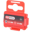 1/4" Bit Innensechskant, 25mm, Kugelkopf, 3,5mm, 5er...