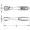 1/4" Mini-Freilauf-Ratsche  - KS Tools 912.1485