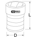 1/4" Spiral-Profil-Kraft-Stecknuss, 8mm - KS Tools...