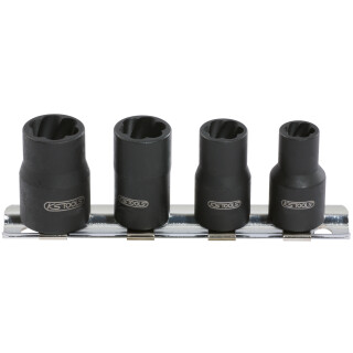 1/4" Spiral-Profil-Stecknuss-Satz, 4-tlg, 8-13mm - KS Tools 913.1450